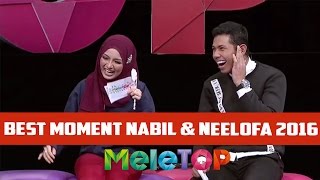 Best of Nabil amp Neelofa Moments 2016  MeleTOP Episod 217 27122016 [upl. by Yenatirb]