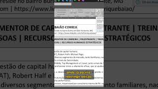 COMO PROTEGER CURRICULO EM WORD [upl. by Rodmann]