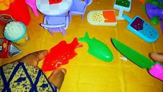 3 minutes satisfying with Unboxing miniature kitchen set Orenge color Toy DIY [upl. by Stanwin]