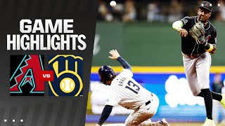 Dbacks vs Brewers Game Highlights 92124  MLB Highlights [upl. by Nosnaj662]