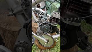 2 stroke with jackshaft 80cc minarelli motorized 70cc fastbikes jackshaft mz65 bikeparts [upl. by Cohl520]