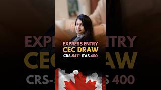 Express Entry CEC draw  CRS 547  ITAs 400 [upl. by Gardy]