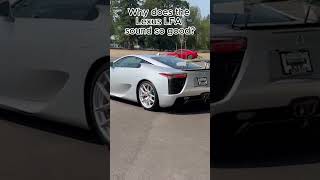 Why does the Lexus LFA Sound SO GOOD puresound lexuslfa lexus enginesound supercars hypercar [upl. by Rexanna]