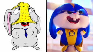 The Secret Life Of Pets 2 CAPTAIN SNOWBALL Funny Drawing Meme [upl. by Elsa449]