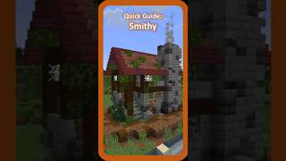 Quick Guide Smithy Toolsmith Building Smithing table Minecraft [upl. by Nirehs]