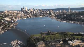 Seaplane Landing in Seattle View from Copilots Seat [upl. by Lyons]