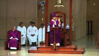 First Sunday of Lent Homily by Archbishop José H Gomez March 9 2014 [upl. by Beverlie]