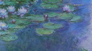 Claude Monet masterpiece from Water Lilies series sells at auction [upl. by Burd96]