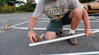 Mootsy Portable Carport How To Set Up Part 1 [upl. by Annaid]