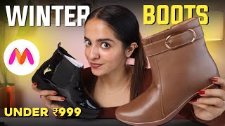 Latest Winter BOOTS from Myntra 2024  Honest Review  Tanya Harchani [upl. by Nepean]