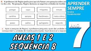 Unidade de medida de grandezas 7º ano Aulas 1 e 2 Sequência 8 [upl. by Louisa403]