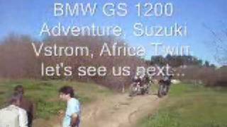 KTM 990 LC8 passe cross river VS BMW 1200 GSA Vstrom Africa Twin [upl. by Dorrehs898]