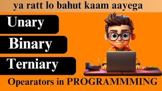 Unary  Binary and Ternary Operators in C  C programming [upl. by Sidnac117]