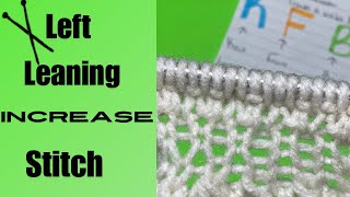 Knitting Terms KFB aka Bar Increase [upl. by Gambrill563]