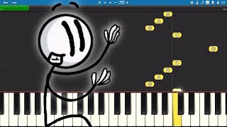 Henry Stickmin Distraction Dance Meme  Piano Tutorial [upl. by Freudberg403]