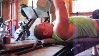 110 lb Dumbbell Pullovers  Triceps  Lats  Chest Exercise [upl. by Enaht492]