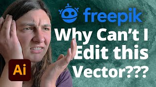 How to Edit a Vector from Freepikcom or Other Site • Adobe Illustrator [upl. by Waldner978]