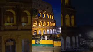 Coliseum at Night history ancienthistory architecture rome [upl. by Atoel]