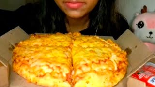 Asmr  Eating dominos Margherita Extra cheese Pizza 🍕 ll cold drink 🍻 [upl. by Byler191]