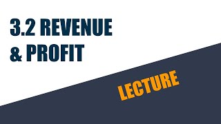 32 Revenue and profit L [upl. by Assilym]