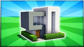 ✔ Como hacer una Pequeña CASA MODERNA en Minecraft Survival FACIL Y RAPIDO [upl. by Jolie]