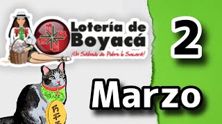 Resultado LOTERIA DE BOYACA Sabado 2 de Marzo de 2024 [upl. by Ardnauq400]