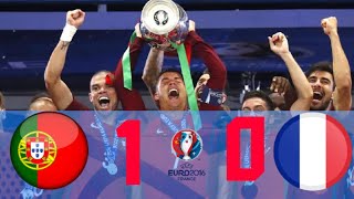 Portugal vs France 10 Euro 2016 Final match highlights [upl. by Aliber]