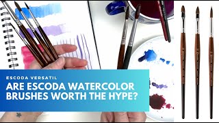 Are Escoda Watercolor Brushes Worth The Hype [upl. by Nomyaw]