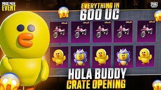 😱EVERYTHING IN 600 UC HOLA BUDDY CRATE OPENING [upl. by Broddie]