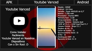 instalar Youtube Vanced Mod  Reproducir Videos en Segundo Plano  Android [upl. by Asiluy]