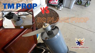 Regular Trolling motor prop Vs RC Airplane prop kayakfishing fishing fishinggimiksaz [upl. by Russell]