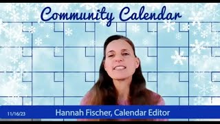 News Now Commmunity Calendar November and December 2023 [upl. by Anaugahs]