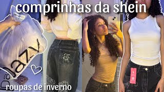 ABRINDO COMPRINHAS DA SHEIN  roupas de inverno moletom calça top⭐️ [upl. by Marrin]