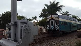 Coaster 6622301 cabcar and Coaster 6572101 f40ph at Carlsbad village station [upl. by Janela]