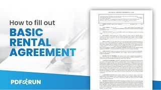 How to Fill Out Basic Rental Agreement Online  PDFRun [upl. by Marola]