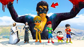 😭 Giant Granny Come From Another World amp Attack Little Singham Kiko Shiva Shinchan in GTA 5 [upl. by Shugart301]