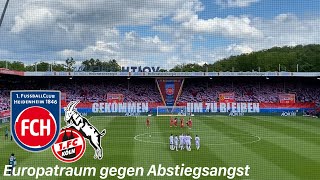 1FC Heidenheim vs 1FC Köln  große Choreos bei Kölner Abstieg und Heidenheimer Traum von Europa [upl. by Arman]