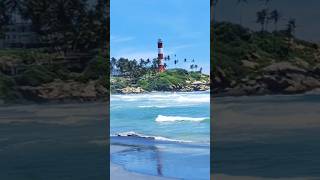 Kovalam beach Kerala  View from the Light House  keralatour travelvlog youtubereels [upl. by Isnam987]