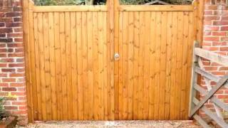 Wooden gates by quotWooden Gate Makersquot [upl. by Atinat]