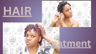 First time treating my type C hairfeaturing new productsnatural hair [upl. by Harbot]