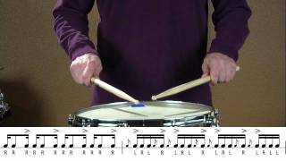 Vic Firth Rudiment Lessons Pataflafla [upl. by Ebbie]