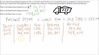 Declining Balance Depreciation  Learn the Easy Way [upl. by Anallese]