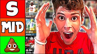 BEST SAFETIES TIER LIST COLLEGE FOOTBALL 25 ULTIMATE TEAM [upl. by Leshia415]