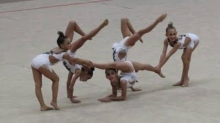 ACORDES BENJAMIN  Subcampeonas de España de Gimnasia rítmica 2015 Primer pase [upl. by Vala]