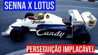 SENNA TOLEMAN vs ELIO DE ANGELIS LOTUS [upl. by Carlita]