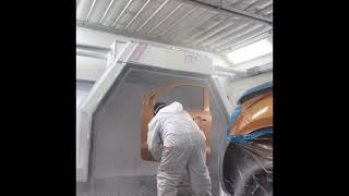 100 Line Glasurit application from Base Coat to Clear coat Not sponsored [upl. by Jammin779]