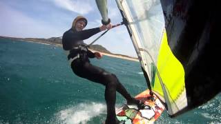 Windsurf Playa Valdearenas Liencres Cantabria Spain  GoPro  Justin [upl. by Ajim]