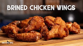 Ultimate wet brine for chicken wings plus how get perfect crispy skin [upl. by Rowney1]