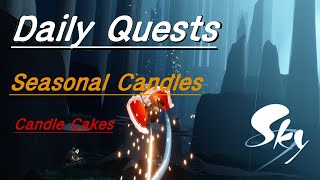 Sky cotl Todays Quest and Candle Locations [upl. by Sheng]