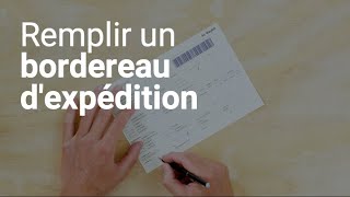 Remplir un bordereau dexpédition [upl. by Einehpets]